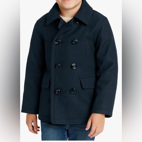 Urban Republic Other - Urban Republic Navy Kids Winter Double Breasted Peacoat Todder Boys 3t NWT